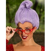 economico Parrucche dei personaggi dei film-Parrucca Costume Fata Madrina per Donne Per Carnevale Parrucche di Halloween