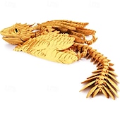 economico Giochi innovativi-drago wyvern piumato drago stampato in 3d drago articolato drago irrequieto giocattoli stampati in 3d animale domestico da tavolo
