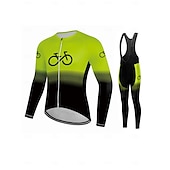cheap Men&#039;s Clothing Sets-Men&#039;s Cycling Jersey Black&amp;White Bib set Top MTB Bicycle Shirt Mountain Road Riding Clothing Short Sleeve Cyclist biking Quick Dry Breathable 3 Rear Pockets