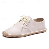 baratos Ténis para Homem-sapatos masculinos de lona azul espadrille com cadarço e sola de corda de juta – calçados casuais confortáveis de verão