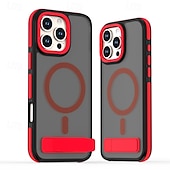 お買い得  iPhone用ケース-電話 ケース 用途 iPhone 16 Pro Max プラス iPhone 15 プロマックスプラス iPhone 14 Pro Max Plus バックカバー スタンド付き 磁石バックル 耐衝撃 レトロ風 PC シリコーン