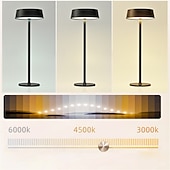 cheap Table Lamps-Modern Metal Desk Lamp with USB Charging &amp; Touch Dimming, LED Table Light for Bars Living Rooms Coffee Shops 1PC