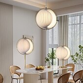 economico Luci a sospensione-lampada a sospensione a globo per isola cucina lampada a sospensione in acrilico lampada a sospensione sala da pranzo 31cm 110-240v