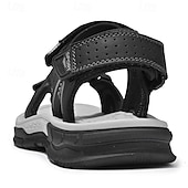 economico sandali da esterno-sandali sportivi da uomo marroni per l&#039;esterno con cinturini regolabili e suola antiscivolo - comode scarpe estive per escursioni, spiaggia e abbigliamento casual