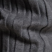 billige Herre Elite Genser og Cardigans-Herre Genser Pullover genser Strikketøy Riflet Strikke Vanlige topper Fargeblokk Rullekrage Strikketøy Nøytral utendørs Klær Vår &amp; Vinter Svart Gul S M L