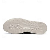 cheap Men&#039;s Sneakers-Men&#039;s Grey Knit Sport Shoes with Leather Accents and Lace-Up Design – Comfortable Casual &amp; Outdoor Footwear
