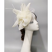 economico Fascinator-fascinators A rete Cappello di velo Matrimonio Corsa di cavalli Con Piume Cappellini Copricapo Copricapo