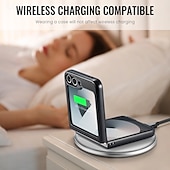 cheap Samsung Cases-Phone Case For Samsung Galaxy Z Flip 6 Z Flip 5 Back Cover Magnetic Support Wireless Charging Card Slot Retro TPU PU Leather