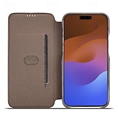 economico Cover per iPhone-Custodia per telefono per iPhone 16 Pro Max Plus iPhone 15 Pro Max Plus iPhone 14 13 12 11 Pro Max Plus Mini Cover flip con slot per schede anti-caduta retrò TPU pelle PU