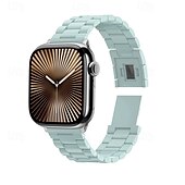 זול להקות Apple Watch-סולו לופ מותאם ל רצועת השעון של Apple Watch 38 מ&quot;מ 40 מ&quot;מ 41 מ&quot;מ 42 מ&quot;מ 44 מ&quot;מ 45 מ&quot;מ 49 מ&quot;מ סוגר מגנטי מתכוונן PC רצועת שעון חלופית ל iwatch Ultra 2 Series 9 8 7 SE 6 5 4 3 2 1