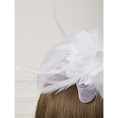 preiswerte Faszinator-Fascinator Hüte Kopfbedeckung Netz Teeparty Pferderennen Ladies Day Melbourne Cup Handgemacht mit floralem Kopfschmuck Kopfbedeckung Kleid zum Beeindrucken Renntag Kleid