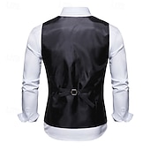 levne oblečení-Retro Řvoucí 20s 20. léta 20. století Kamizelka Vesta Velký Gatsby Gentleman Kašmírový vzor Retro Maškarní kostým Pánské Vánoce předvečer Všech svatých Karneval Výkon loučení se svobodou nevěsty