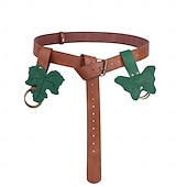 abordables Accesorios y más-Retro Antiguo Medieval Renacimiento Cinturón Vaina Bolsa de cinturón Pirata Vikingo Ranger Hombre Mujer Celta Vikingo Fantasía Víspera de Todos los Santos Carnaval Mardi Gras Fiesta LARP Adulto Más