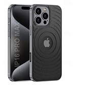 cheap iPhone Cases-Phone Case For iPhone 16 Pro Max Plus Back Cover Magnetic Support Wireless Charging Shockproof Retro TPU PU Leather