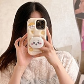 levne Pouzdra pro iPhone-telefon Carcasă Pro iPhone 16 iPhone 16 Pro iPhone 16 Pro Max iPhone 15 Pro Max Plus iPhone 14 13 12 Pro Max Plus Zadní kryt se stojánkem Anti peep s poutkem na zápěstí Retro Silikon