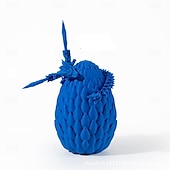 preiswerte Deko-Spielsachen-3D gedrucktes Drachenei Regenbogen fliegender Drache in bunten Eiern Zappelspielzeug als Geburtstagsgeschenk flexible Schreibtischfigur Deko