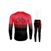 cheap Men&#039;s Clothing Sets-Men&#039;s Cycling Jersey Black&amp;White Bib set Top MTB Bicycle Shirt Mountain Road Riding Clothing Short Sleeve Cyclist biking Quick Dry Breathable 3 Rear Pockets