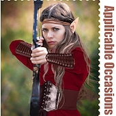 abordables Tenues-Rétro Vintage Médiéval Renaissance Robe Ceinture Taille Accessoires Ren Faire Femmes Viking Fantaisie Halloween Carnaval Mascarade Performance Scène LARP Adulte Robe Plus d&#039;accessoires