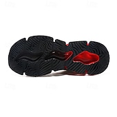 economico Sneakers da uomo-sneakers da uomo verde neon con fiamme, design audace a onde con tomaia traspirante e suola ammortizzata, perfette per lo streetwear e uno stile di vita attivo