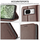 levne Ostatní pouzdra-telefon Carcasă Pro Google Pixel 9 Pro Pixel 9 Pro XL Pixel 8 Pro Pixel 8 Pixel 9 Pixel 7 Pixel 7 Pro Pixel 6 Pixel 6 Pro Flip Cover se stojánkem Magnetické Slot pro kartu Retro TPU PU kůže