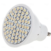 お買い得  LEDスポットライト-10個gu10 LEDスポットライト電球 - AC 220V、2835 SMD LEDランプ、48/60/80 LED、家庭やオフィス用の省エネ屋内照明