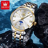 levne Quartz hodinky-olevs pánské business quartz hodinky s nočním viděním datumovka týdenní displej jednoduchý quartzový strojek módní a voděodolné sportovní hodinky