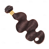 halpa 1 nippu hiuskudoksia-tummanruskeat 1 nippu hiukset kudotut body wave -hiuspidennykset 12-24 tuumaa