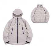 baratos Casacos Leves, Polares &amp; Caminhada-Homens Jaqueta Softshell Jaqueta de Trilha Inverno Ao ar livre Térmico / Quente A Prova de Vento Impermeável Jaquetas 3-em-1 Jaqueta de Inverno Jaqueta corta-vento Viajar Preto Cinzento Claro Verde
