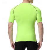 halpa Juoksupaidat ja tanktopit-Miesten Urheilullinen paita Kuntosali paita Fitness paita Pehmustettu puristuspaita Lyhythihainen Tee paita Kausaliteetti Urheilu- ja treenivaatteet Hengittävä Nopea kuivuminen Pehmeä