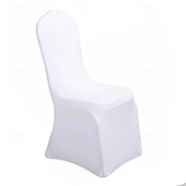 ieftine Husa scaun de sufragerie-huse pentru scaune de nuntă huse pentru scaune de banchet din spandex huse pentru scaune din spandex elastice din față plat pentru decorațiuni pentru petreceri de mese