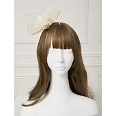 economico Fascinator-Fascinatori  Cappelli  Fasce per capelli in tulle  piume  rete con 1 pezzo Matrimonio  Occasione speciale  Copricapo per tea party per un&#039;ottima impressione Fascinatori del Derby Giornata di corsa