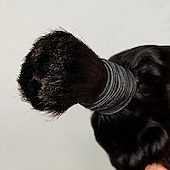 voordelige 3 bundels menselijk haarweefsels-natuurlijke kleur geen inslag remy bulk haar 3 bundels van menselijk haar 10-28 inch