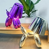 baratos Candeeiros de mesa-Candeeiro de mesa de cão de máquina de desenho animado - regulação por toque &amp;combinação de cores, luz noturna LED alimentada por USB para uso em leitura interna