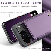 זול תיק טלפון אחר-טלפון מגן עבור גוגל Pixel 9 Pro Pixel 9 Pro XL Pixel 8 Pro Pixel 8 פיקסל 9 כיסוי אחורי עם מעמד חריץ לכרטיס עמיד בזעזועים רטרו TPU PC