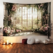cheap Wedding-Wedding Decorations Backdrop Photograph Wedding Wall Hanging Large Tapestry Art Mural Decor Blanket Curtain Home Bedroom Living Room Decoration