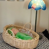 voordelige Poppen-waldorf pop accessoires handgemaakte zachte slapende pop set meisje begeleidende lappenpoppen verjaardagscadeau gebreide pop schattige meisjes pluche pop knuffel gepersonaliseerde geweven poppenset