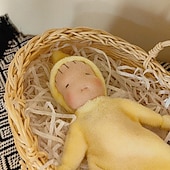 voordelige Poppen-waldorf pop accessoires handgemaakte zachte slapende pop set meisje begeleidende lappenpoppen verjaardagscadeau gebreide pop schattige meisjes pluche pop knuffel gepersonaliseerde geweven poppenset