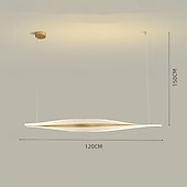 economico Luci a sospensione-lampada a sospensione dimmerabile continua lampada a sospensione lineare lampada a sospensione 220-240v 120cm
