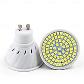お買い得  LEDスポットライト-10個gu10 LEDスポットライト電球 - AC 220V、2835 SMD LEDランプ、48/60/80 LED、家庭やオフィス用の省エネ屋内照明