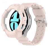 Недорогие Ремешки для часов Samsung-Ремешок для часов для Samsung Galaxy Watch 6 40/44mm силиконовый Замена Ремень Регулируется Спортивный ремешок Браслет