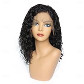 abordables Perruques à dentelle frontale-Perruque Cheveux Naturel Rémy 13x6 Dentelle Devant Cheveux Brésiliens Ondulation Naturelle Ondulation Naturel Partie libre perruques pour femmes noires Densité 130% 150% 180% avec des cheveux de béb