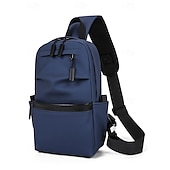economico Borselli da uomo-Per uomo Borsa a tracolla Borsello da petto Borse a tracolla Nylon Esterno Casual / quotidiano Cerniera Tasche multiple Massima capacità Leggero Tinta unica Nero Blu Grigio
