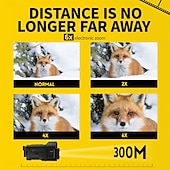 abordables Caméras IP d&#039;intérieur-Vision nocturne numérique 4K 300 m de vision nocturne complète Utilisation de jour comme de nuit Prise en charge du zoom 6x Prise de photos en résolution 36MP Enregistrement vidéo 4K