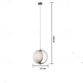 economico Luci a sospensione-lampada a sospensione a globo per isola cucina lampada a sospensione in acrilico lampada a sospensione sala da pranzo 31cm 110-240v
