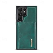 baratos Capa Samsung-Capa de Telefone para Samsung Galaxy S24 Ultra Plus S24 FE S23 Ultra Plus S22 Plus Ultra S21 Ultra S25 Capa Traseira com Suporte Magnético Carregamento Sem Fio Retro TPU PC
