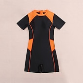 voordelige One Pieces Rash Guards-Dames Uitslagbescherming Zwempak Lapwerk Sneldrogend Lichtgewicht Ademend Korte mouw Romper Badpak Surfen Strand Watersport Zomer