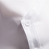billige Button Down-skjorter for menn-Herre Skjorte Dresskjorter Skjorte med knapper عادي Bryllup Fest Svart Hvit Rød Navyblå Langermet Knaphul Vår &amp; Vinter Klær Broderi