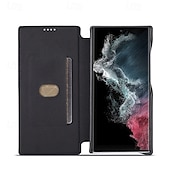 abordables Coques Samsung-Housse de téléphone pour Samsung Galaxy S24 Ultra S24 Plus S24 S23 S23 Ultra S22 S22 Plus Ultra S21 Ultra S21 FE S21 Coque flip avec emplacement pour carte magnétique antichoc rétro TPU PU cuir