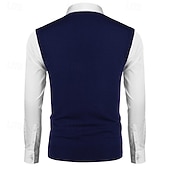preiswerte Herren Strickjacke-Herren Pullunder Kleid Pullover Stricken Strick Feste Farbe V Ausschnitt Stilvoll Vintage-Stil Freizeitskleidung Bekleidung Herbst Winter Rote Dunkelmarine S M L