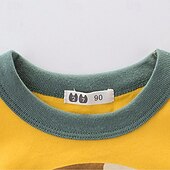 cheap Tees &amp; Shirts-Multi Packs 4pcs Boys Crew Neck Short Sleeves White+Gray+Blue+Yellow T Shirt Tee Top Print Graphic Vacation Daily Wear 100% Cotton Spring &amp; Summer